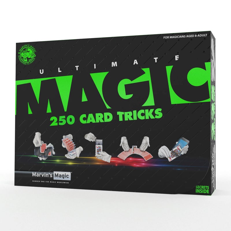 Marvins Magic Marvin’s Ultimate Magic – 250 Card Tricks Mega Set | 8 Special Decks with Svengali & Miracle Cards + App Video Tutorials - Image 1